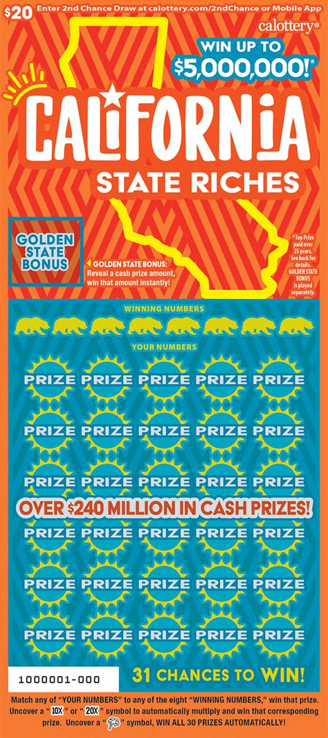 do california lottery scratchers expire|Best Scratch Off Odds to Win ANY Prize .